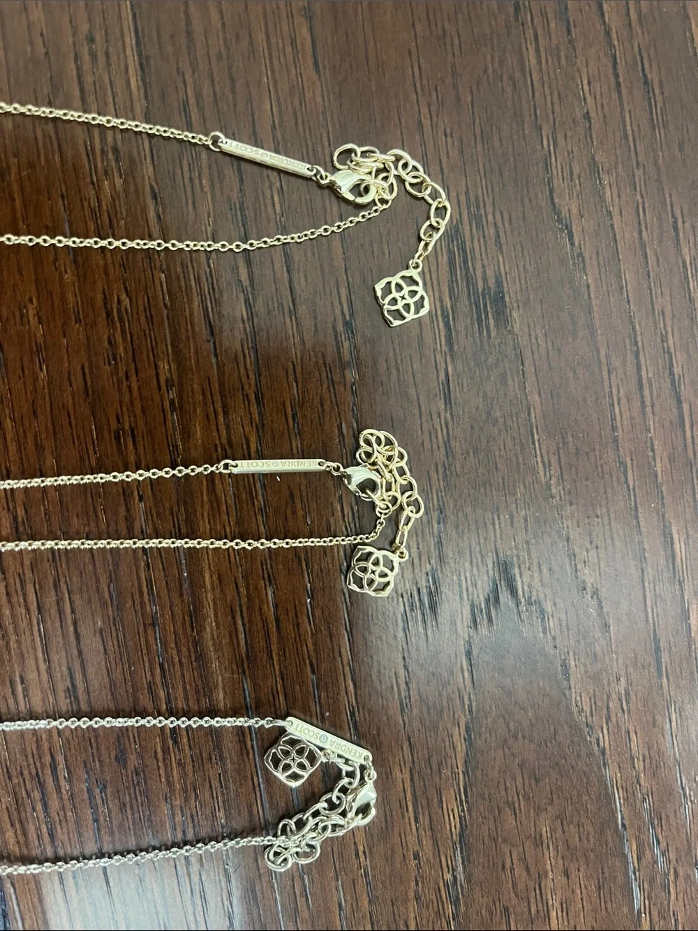 Gold-Tone Pendant Necklace with Pink, Blue, and Turquoise Stone Kendra Scott - Picture 2 of 5